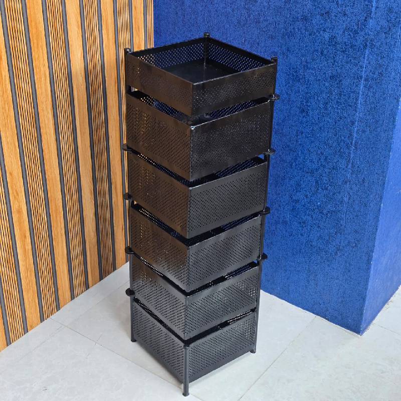 6 Layer Square Shape Kitchen Rack - Image 6