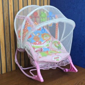 IBaby Toddler Rocking Chair with Mosquito Net pink