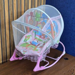IBaby Toddler Rocking Chair with Mosquito Net pink