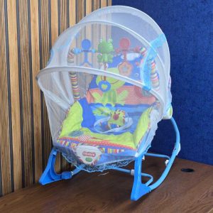 IBaby Toddler Rocking Chair with Mosquito Net blue